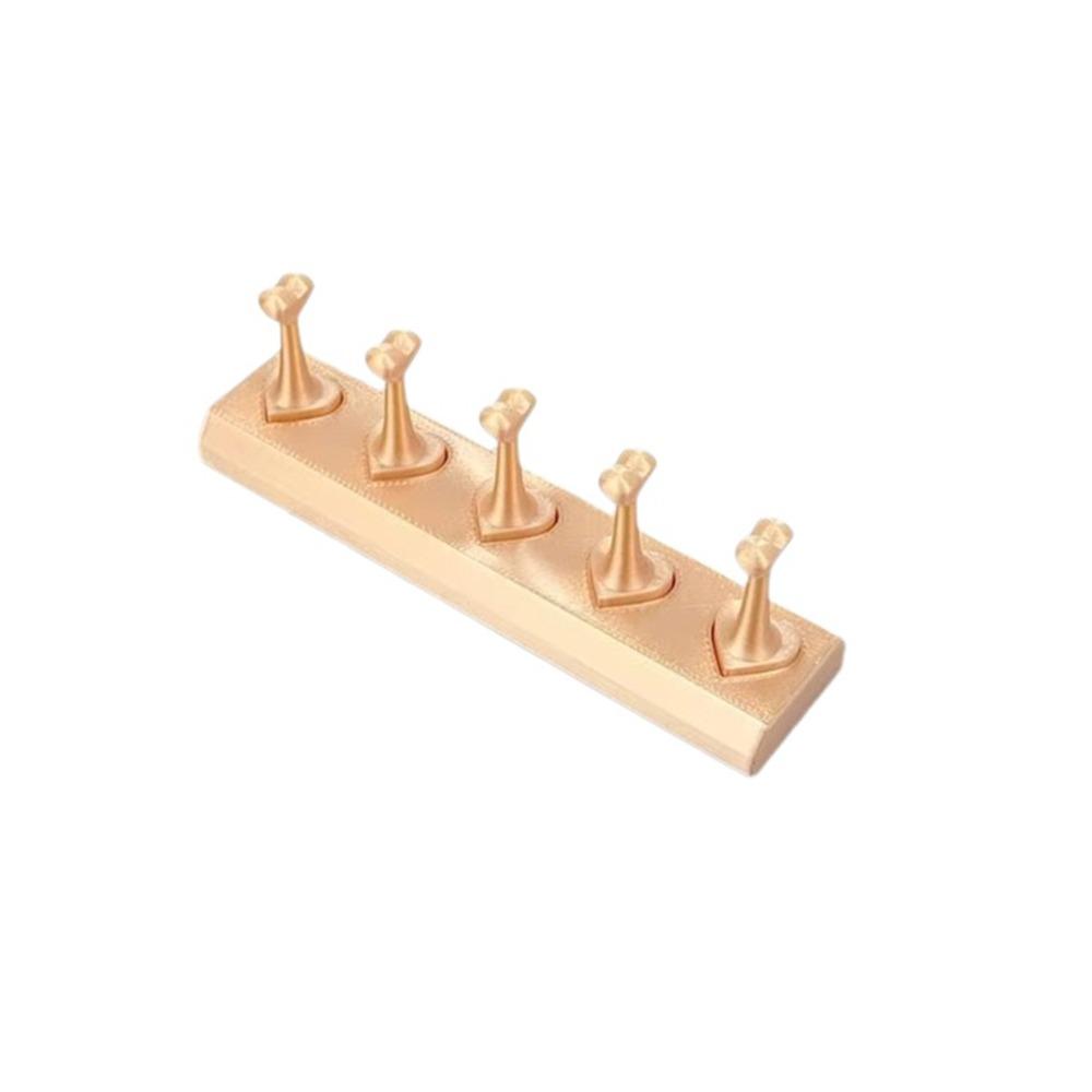3D Print Non-Magnetic Nail Stand 5 Grid Design Non-Magnetic Nail Showing Holder Heart-Shaped Reusable False Nail Display Rack
