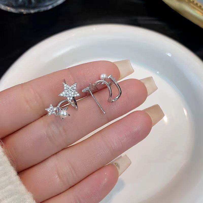 Star Earrings, Female Niche Design, Light Luxury High-end Earrings, Fashionable Temperament Earrings