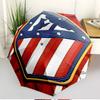 Atletico Madrid Print Automatic Open Close Umbrella, Portable Foldable Umbrella, for Outdoor Commute Camping Trip, Ideal Birthday Gift