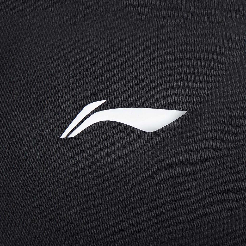 Li Ning Серия Настольный теннис Повседневная Удобная Футболка с коротким рукавом с принтом букв Унисекс Топы Черный AHSV611-1