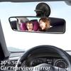 Car Interior Rearview Mirror Adjustable Suction Cup Flat Mirror Training Car Auxiliary Reversing Mirror Driving Aid