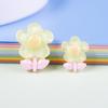 10pcs Children's Flower Hair Accessories Loose Beads Brightening Face Flower Patch Cream Glue Fresh Five-petal Mobile Phone Case Material
