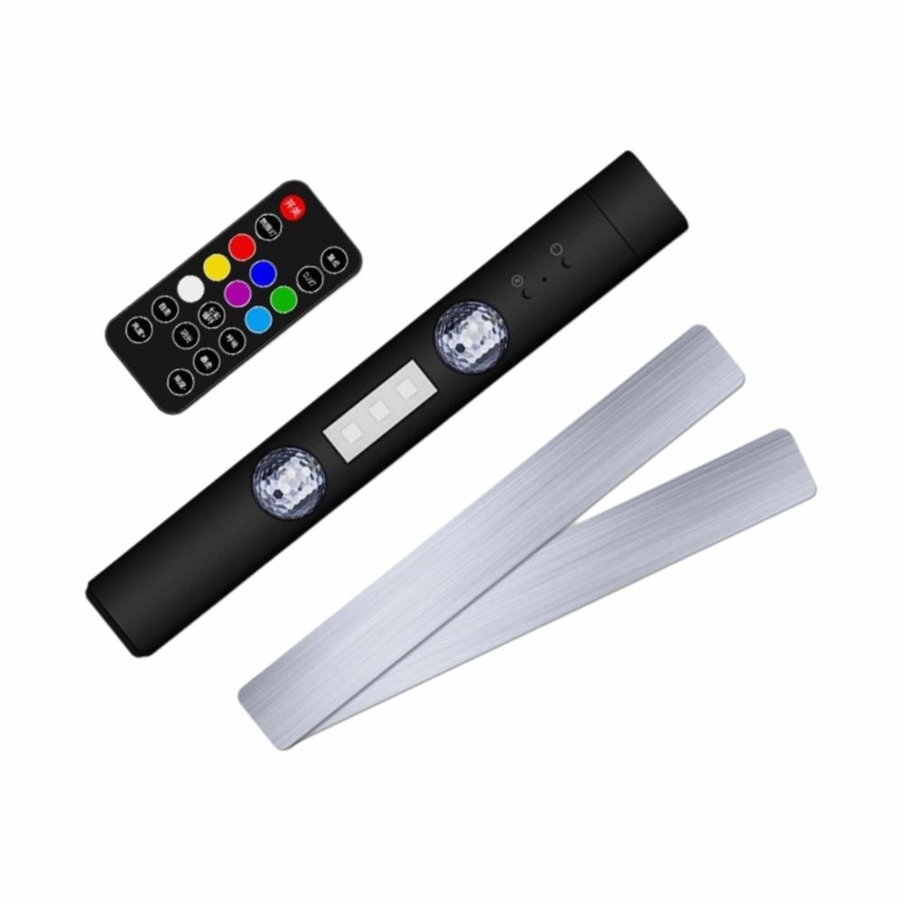 Sound-activated Car Atmosphere Lamp Rechargeable RGB Led Car Interior Light Birthday Party