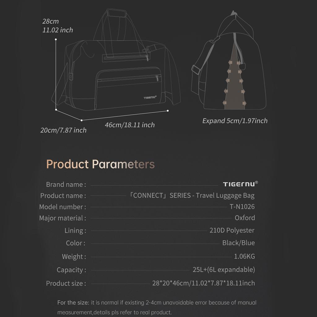 Tigernu мужские дорожные сумки модная большая вместительная сумка для багажа мужская спортивная сумка дорожная сумка выходного дня дорожная ручная сумка Connect Series