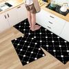 Fashion Simple Nordic Soft Kitchen Rug Anti-Fatigue Kitchen Rug Waterproof Non-Slip Rugs Set Runner Rug Bedside Rug Absorbent Carpet For Kitchen
