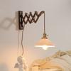 Walnut Copper LED Wall Lights Fixtures Balcony Bedroom Living Room Home Decor Modern Bedside Lamp Applique Da Parete