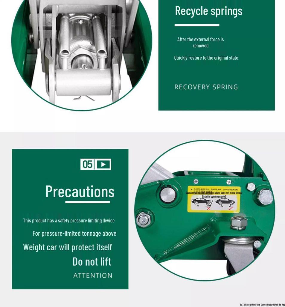 Гидравлический домкрат из алюминиевого сплава - Горизонтальный низкопрофильный, с двойным насосом, 1,5/2,5/3 метрических тонны, 97813A.