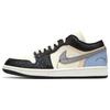 Air Jordan 1 Low Винтажные Баскетбольные Кроссовки Женские Черно-Синие DC0774-101(Команда24-)