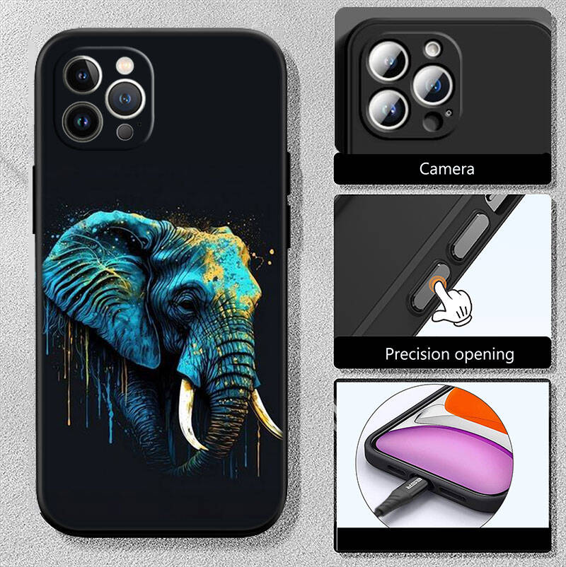 MH8 Animal Elephant Phone Shell for Samsung S20 S21 S22 S23 S24 FE Ultra Plus Lite S21S A55 A07 A17 F06 F16 M06 M16 M56 A36 A37 A57