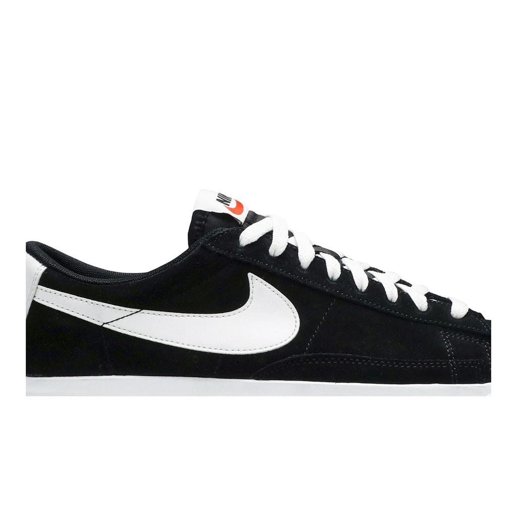 Nike Blazer Low Premium VNTG Suede 'Black' (Unisex) Black / White Skateboard Shoes 538402 004