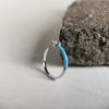 Silver Ring with Cubic Zirconia, Enamel, Product Weight 1.16 G (60002234)