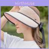 Summer Straw Hat Women Wide Brim Sunshade Cap With Breathable Foldable Beach Hat