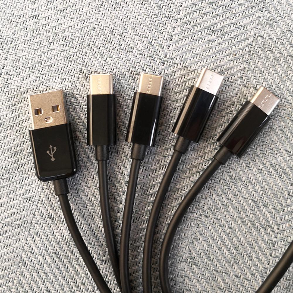 One Drag Four USB To 4 Port Type C Cable Charger Cable Type C To 4 Type C Wire Power Supply Cord