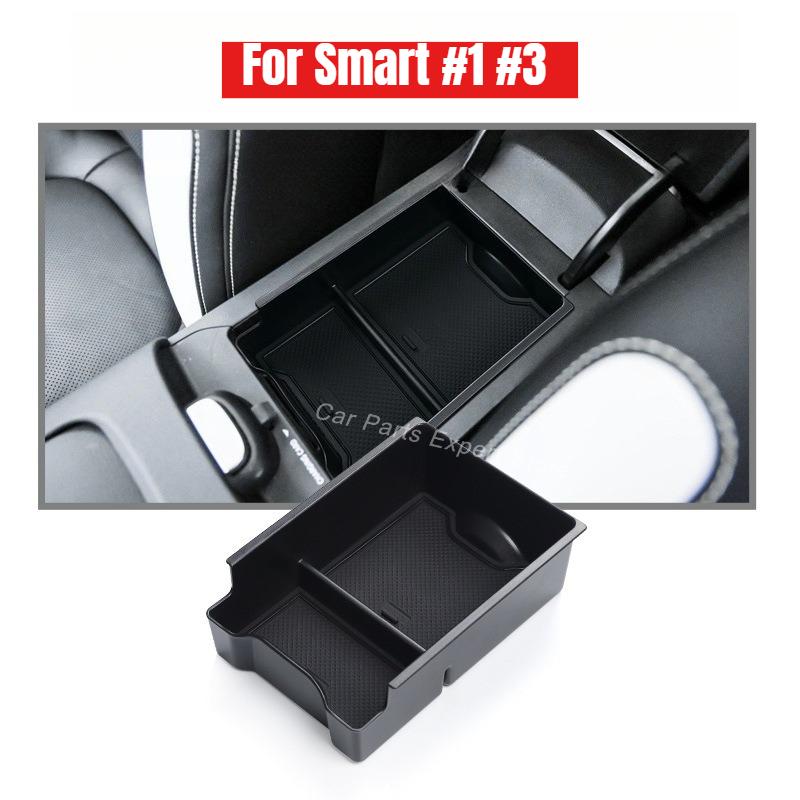 For Smart #1 #3 Center Console Armrest Box Organizer Case Car Armrest Storage Tray Car Interior Modification Tidying Accessories