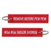 Remove Before Pew Pew Keychain Pilot Key Chain For Motorcycles And Cars Backpack Key Tag Embroidery Key Fobs