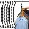 8Pcs Clothes Hangers with 360-Degree Swivel Hook Strong Load-bearing Collapsible Hangers