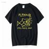 Футболка Flipper Still Rules Okay Мужская Лицензированная Рок-н-ролл Музыкальная Группа Черная с длинным или коротким рукавом винтажная Выстиранная
