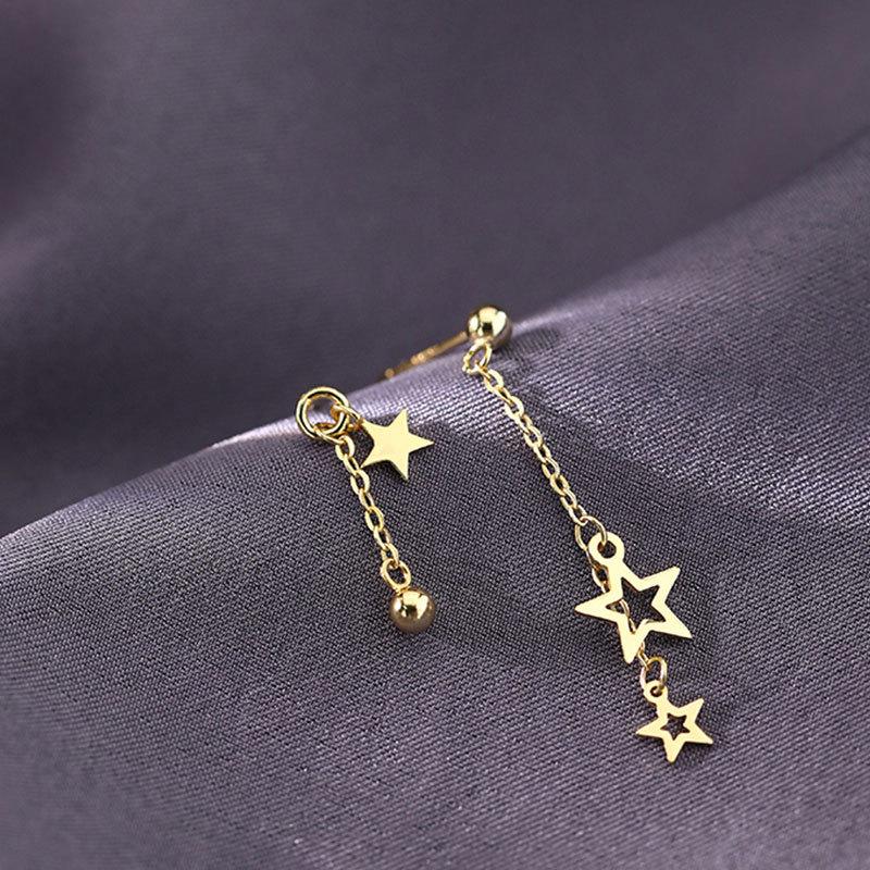 Star Earrings New Year's New Trendy Simple Asymmetric Tassel Earrings Earrings Women's Earrings
