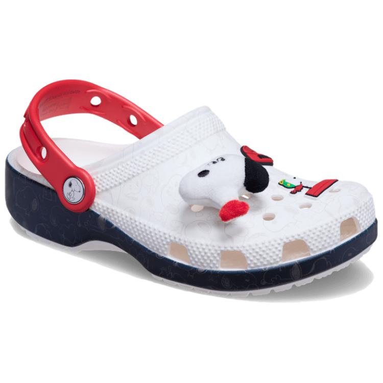 Peanuts x Crocs Classic Clog Snoopy Унисекс Кроссовки Белый Красный 211124-90H