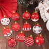 Круглая форма Рождественской елки Подвесной праздничный шар для создания атмосферы Рождественского ремесла Декор