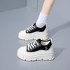 2025 Spring Little White Shoes New Korean Version Ins Female Students Height Increase Platform Sports Board Shoes Casual Shoes Female CY710