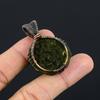 Tree Of Life Moldavite Pendant Gemstone Jewelry, 999 Copper Wire Wrapped Handmade Pendant, Latest Design Jewelry