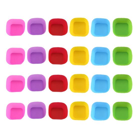Silicone Cupcake Liners Reusable Cupcake Muffin Baking Cups High Temp Resistant Food Grade Cake Mold Gift for Baking Enthusiasts