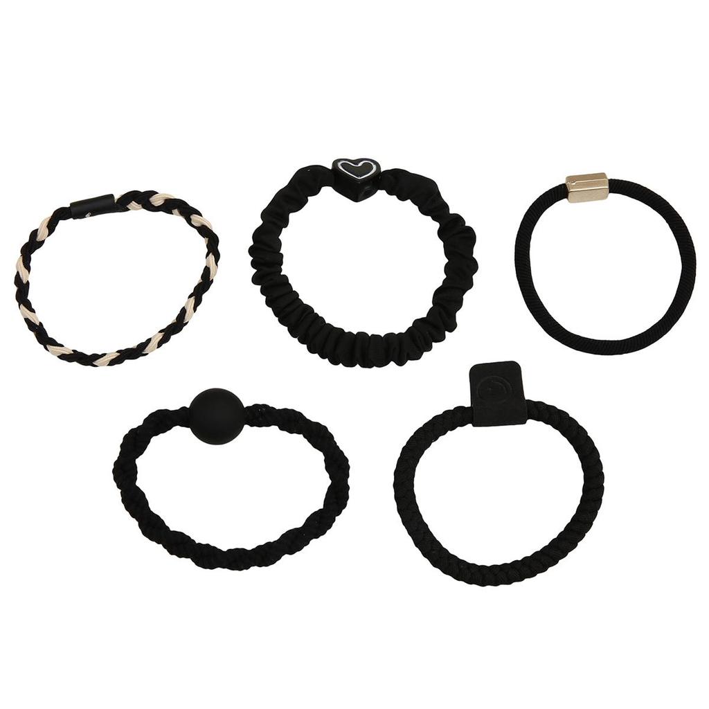 5cm 5pcs/bag New High Elasticity Rubber Band Fabric Hair Loop for Girls Hair Ornament