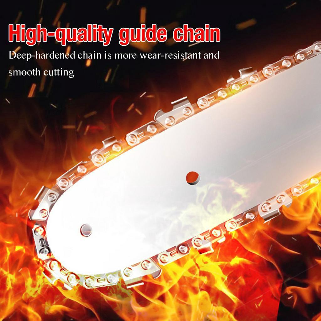 8 Inches Brushless Cordless Electric Chainsaw Pruning Saw Rechargeable Woodwork Cutter Garden Logging for 18-21V Battery