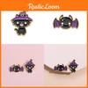 Adorable Cartoon Bat Cat Design Alloy Pin Brooch For Unique Outfit Accessories