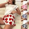 Ladies Two-Piece Set of New Pajamas T-Shirt Shorts Erotic Casual Wear Pajamas Homewear Comfortable Ladies Pajamas Homewear Set