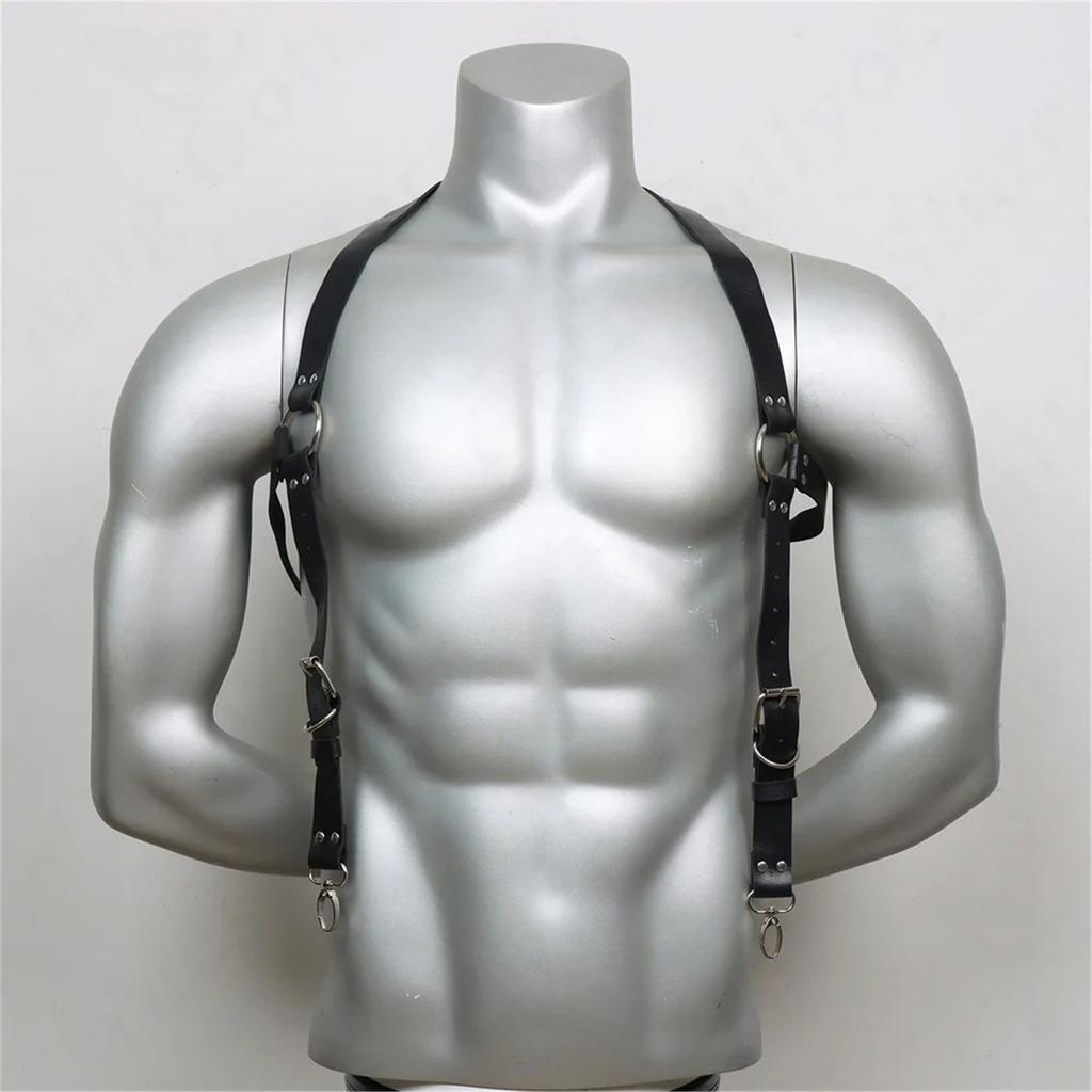 Gothic Waist Belt for Men Body Corset Harness Strap for Cosplay Party Night Club Waist Belt for Costume Female Accessory