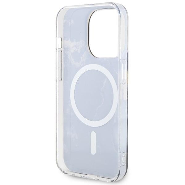 Etui do iPhone 14 Pro Guess MagSafe Golden Marble Czarny
