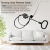 2 шт., кабель для дивана-реклайнера, прочная универсальная ручка с D-образным кольцом, пружинная проволока, металлический кабель для снятия кресла-реклайнера, запасные части