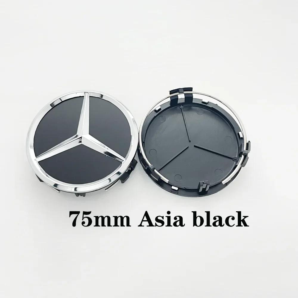 Hot Car Sticker 4pcs ABS 75mm Car Rims Hubcaps Wheel Center Caps For Mercedes Benz AMG C E S GLE CLC Class W204 W221 W205 W176 W