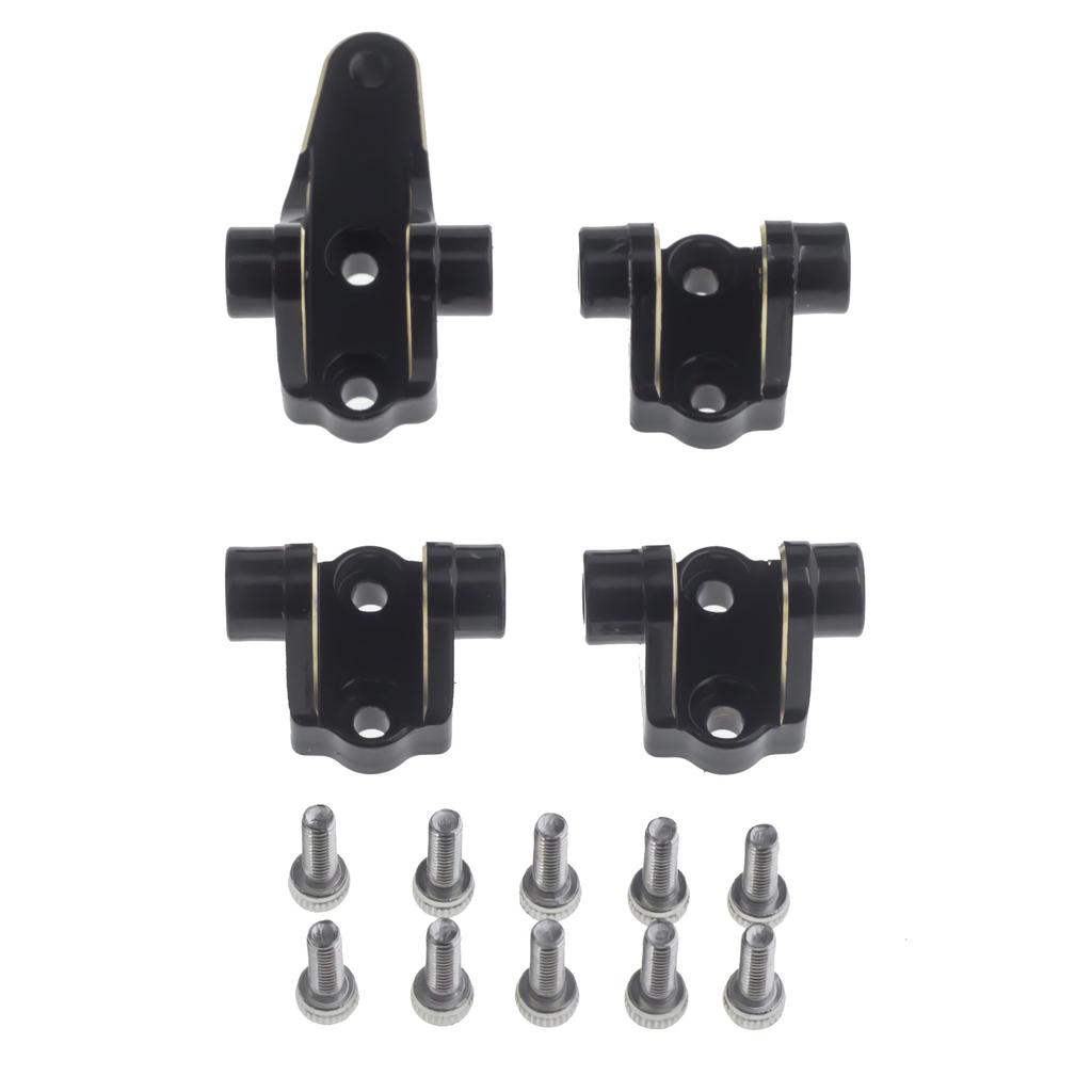 Black Gold Front + Rear Keel Tie Rod Holder Set 46g for 1/10 RC Model Car TRAXXAS TRX-4 82056-4
