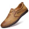 Мужские мокасины 2024 года, новые кожаные туфли, мужская повседневная обувь, мокасины, дышащие кроссовки, мужская обувь для вождения, удобные туфли на плоской подошве, большие размеры
