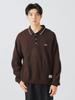 [BEAM'S HEART] L/S Knit [EXCLUSIVE] PENNEY'S FOX One-Point Knit Polo Men's D.BROWN Size S