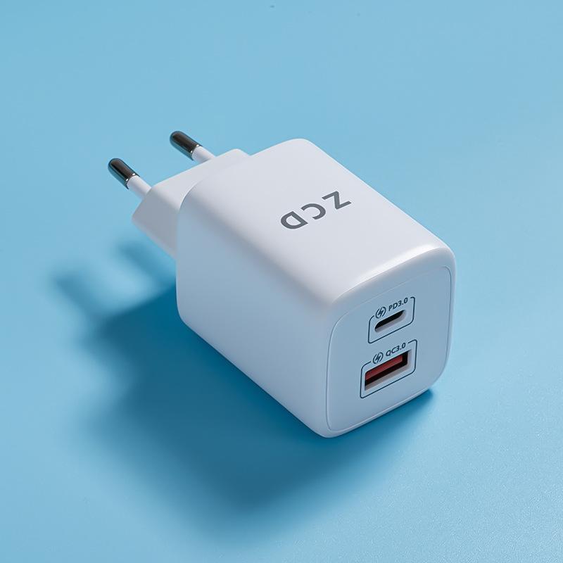 Зарядное устройство PD45W из нитрида галлия для мобильного телефона, компьютера, планшета, зарядная головка, американский/европейский адаптер питания