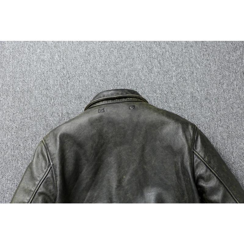 Китайский размер классические военные A2 ВВС кожаные летные куртки винтажные потертые старые коровьи кожаные куртки мужские мягкие коровьи пальто