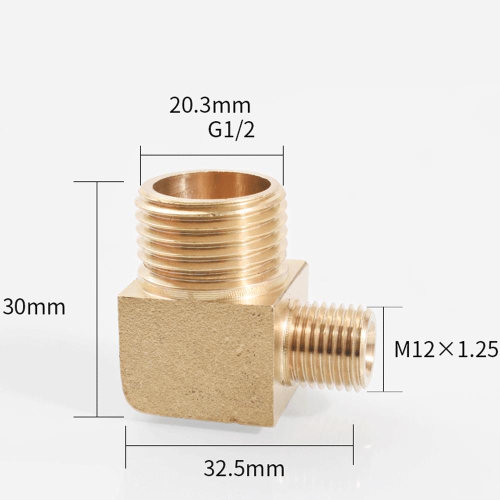 M12 M14 M16 M18 Метрический 1/8" 1/4" 3/8" 1/2" BSP Наружный Угольник 90 градусов Латунный Фитинг Трубопроводный Соединитель Муфта Вода Газ Масло