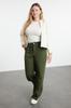  Women's Plus Size Jeans Khaki High Waist Wide Leg Plus Size Jeans