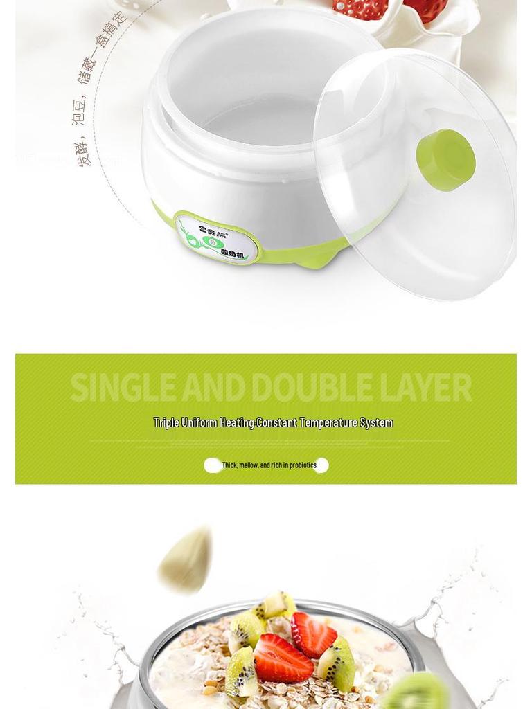 Автоматическая йогуртница, натто и рисового вина с 50 пакетиками бактериального порошка и 3 чашками - Многофункциональная бытовая мини-машина