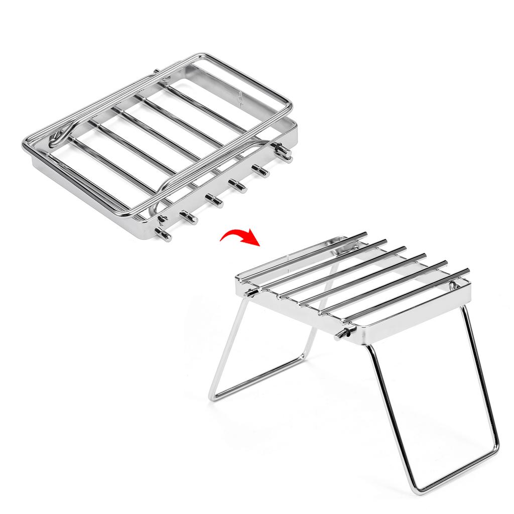 Многофункциональный складной гриль для костра, портативный гриль из нержавеющей стали для кемпинга, решетка для газовой плиты, подставка