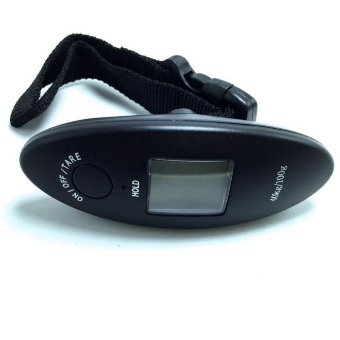Balance de cuisine,Balance de bagage numérique LCD 40kg 100g, balances électroniques, ceinture de voyage, valise de sac, balance de