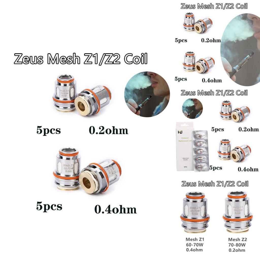 Zeus Z 0.2 Ом 0.4 Ом Сменные испарители Набор из 5 штук