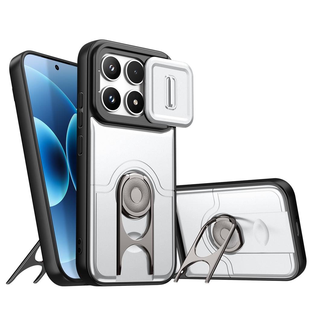 Чехол для Xiaomi Poco X6 Pro Чехол Poco F6 Pro Poco X6 Pro F6Pro Матовое ощущение Жесткий Военный Подставка Держатель Защита Чехлы для Телефона