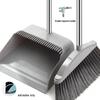 2024 Soft Bristle Broom & Dustpan Set with Long Stainless Steel Rake Teeth, Free Shipping
