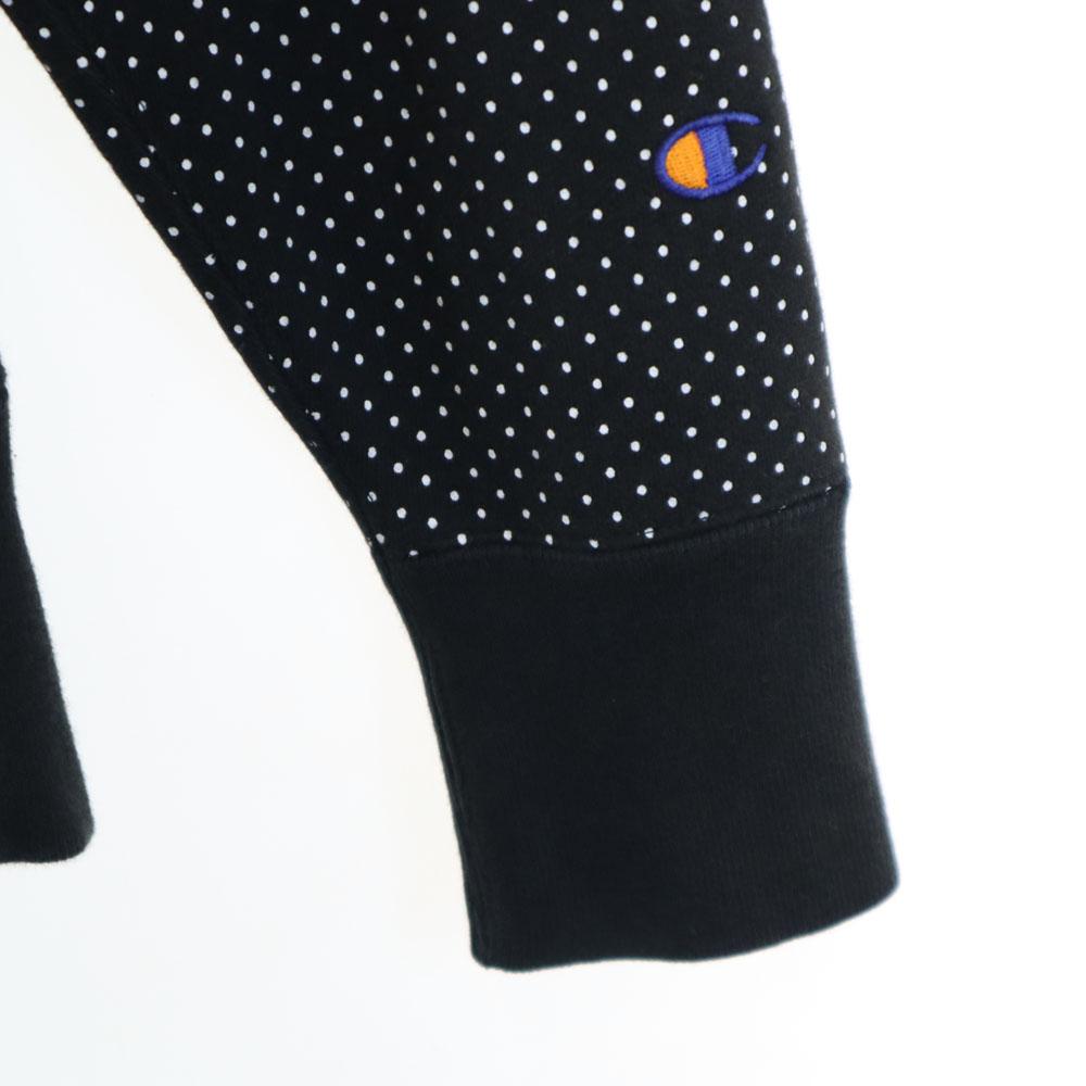 Champion Beams Эксклюзивные Реплика Моно Синий Точечный Узор Толстовки с Длинным Рукавом Женские Б/У