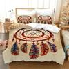 3D Print Dreamcatcher Bohemia Mandala Feathers Comfortable Duvet Quilt Cover Pillowcase Bedding Set Decoration Home Textile